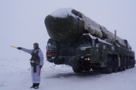 Пусковая установка подвижного грунтового ракетного комплекса (ПГРК) «Ярс»