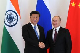 Путин с Председателем Китайской Народной Республики Си Цзиньпином