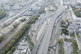 Новый съезд с развязки четвертого моста