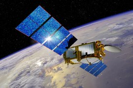 Спутник на орбите Земли