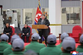 Лидер КНДР на Рёнсонском машиностроительном объединении