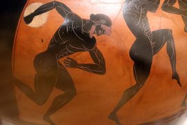 Древнегреческая амфора с изображением Олимпийских игр