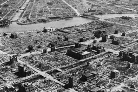 Полностью уничтоженные жилые кварталы Токио