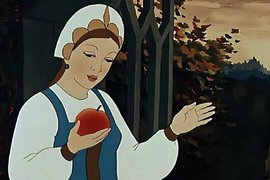 Кадр из мультфильма «Сказка о мертвой царевне и о семи богатырях»