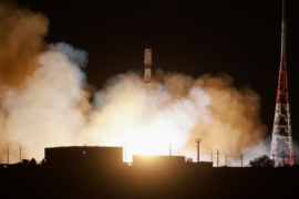 Запуск ракеты-носителя «Союз-2.1а» с грузовым кораблем «Прогресс МС-34»