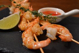 Шашлык из морепродуктов