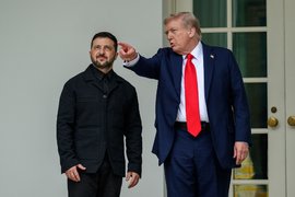 Президент Украины и США Владимир Зеленский и Дональд Трамп