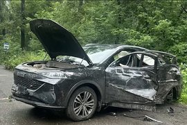 ДТП на кладбище в Новокузнецке